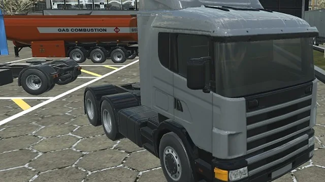 18 wheeler truck driving cargo