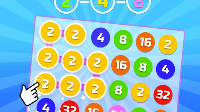 2-4-8 : link identical numbers