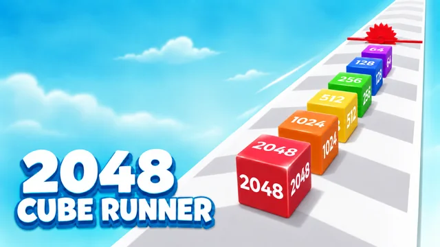 2048 Cube Runner: 3D Merge game thumbnail
