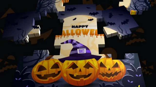 3D Halloween Jigsaw