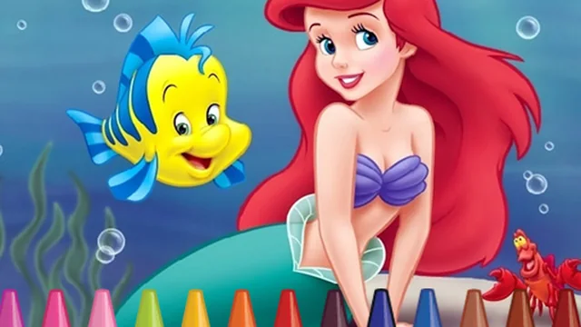 4GameGround - Little Mermaid Coloring