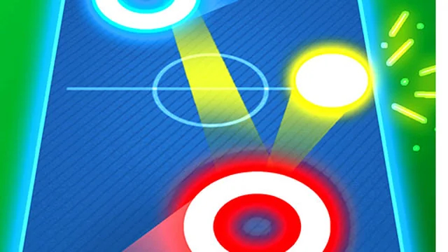 Air Hockey Glow: 2 Players