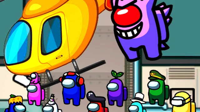 Among us airship slings game thumbnail