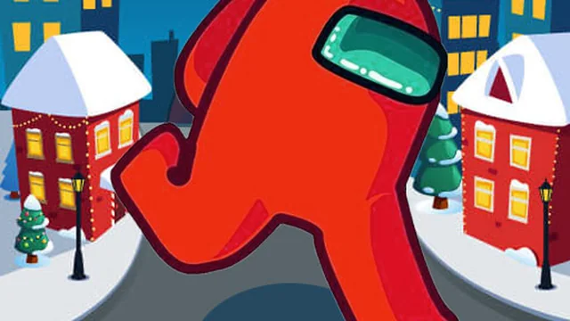 Among Us Christmas Run game thumbnail