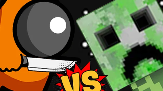 Among vs Creeper Fight