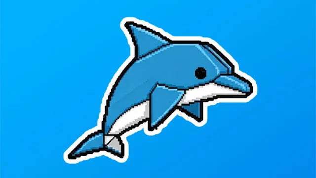 an origami dolphin