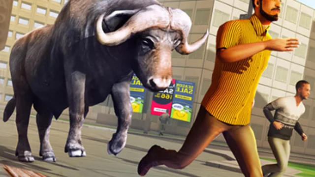 Angry Bull Attack Wild Hunt Simulator game thumbnail