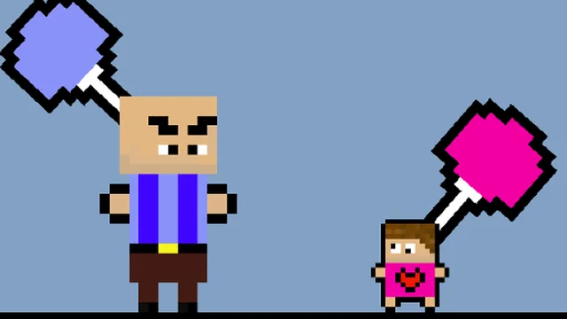 Angry Dad Cute Baby