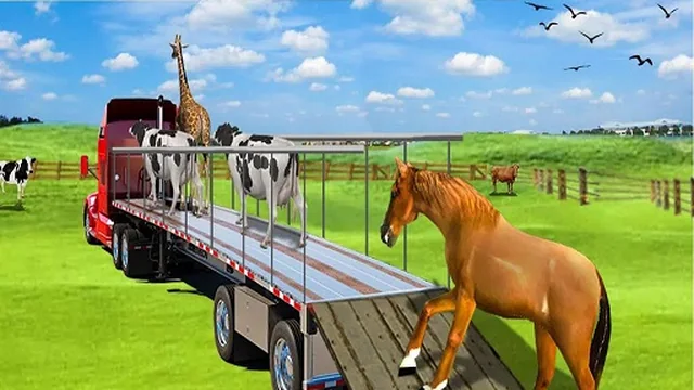 Animal Cargo Transporter Truck Game 3D