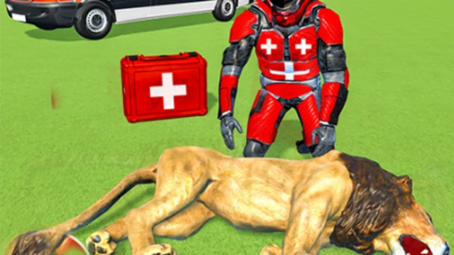 Animals Rescue Game Doctor Robot 3D