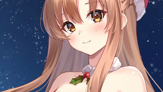 Anime Girls In Red Dress Tile Puzzle