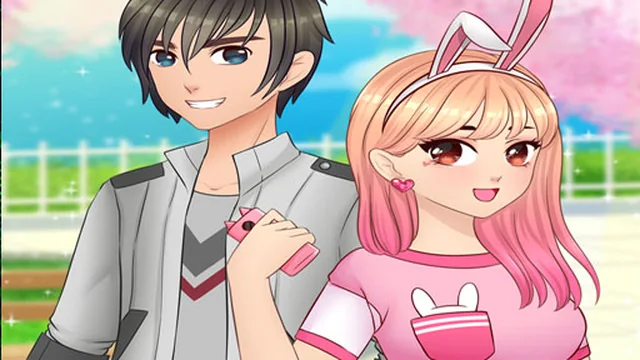 Anime High School Couple - First Date Makeover
