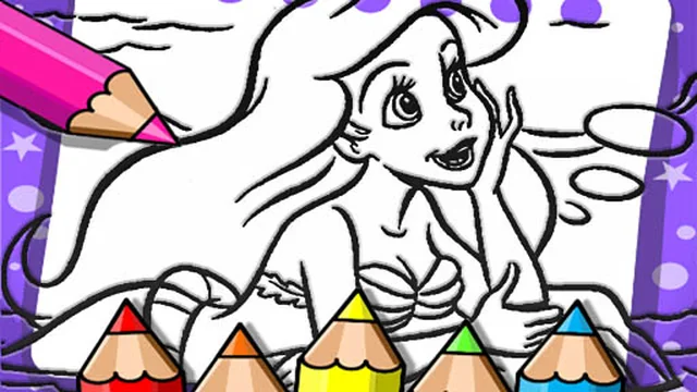 Ariel The Mermaid Coloring Book