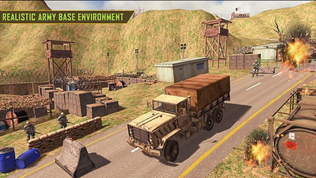 Army Car Truck Transport Game