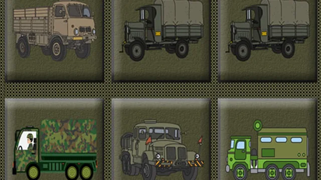 Army Trucks Memory game thumbnail