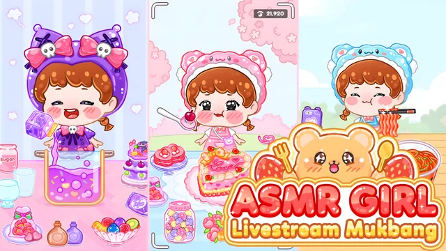 ASMR Girl: Livestream Mukbang