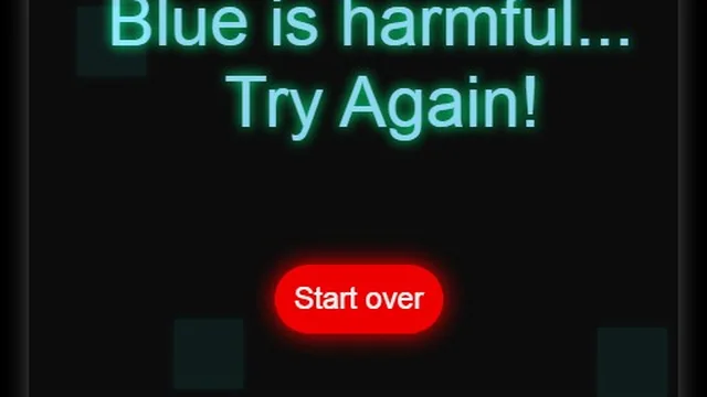 Avoid the blue