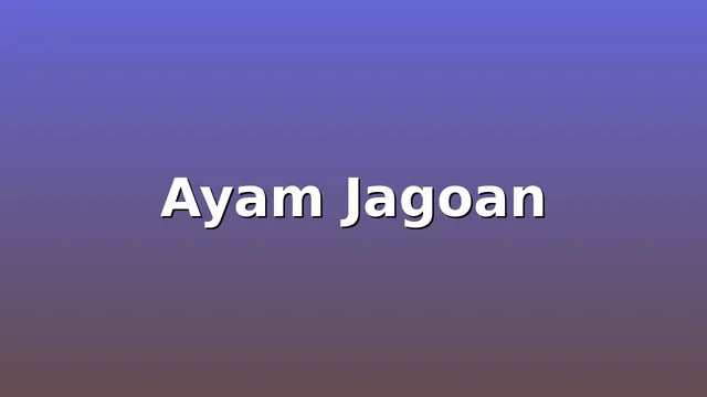 Ayam Jagoan