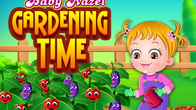 Baby Hazel Gardening Time