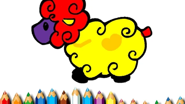 Baby Sheep Coloring Book