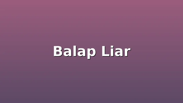 Balap Liar