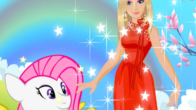 Barbie and Pony Dressup
