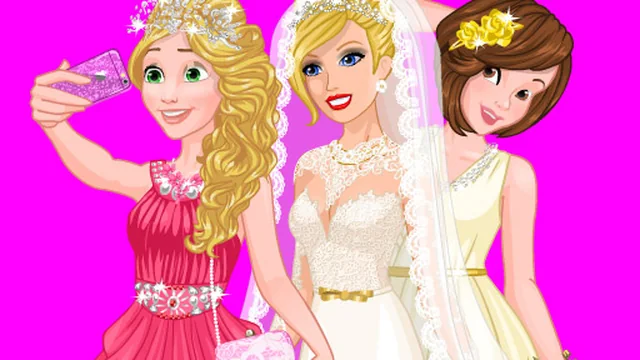 Barbie's Wedding Selfie With Princesses