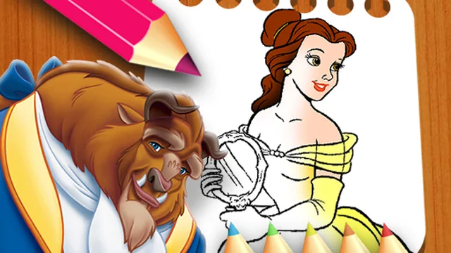 Beauty & the Beast Coloring Book