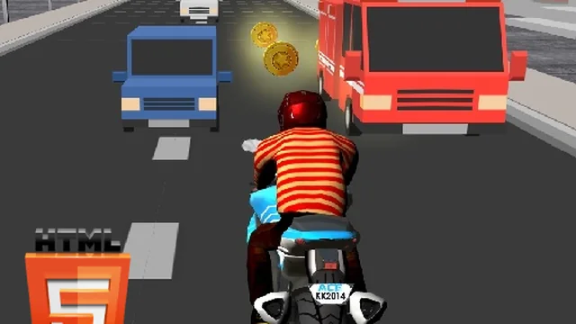 Bike Rider Highway