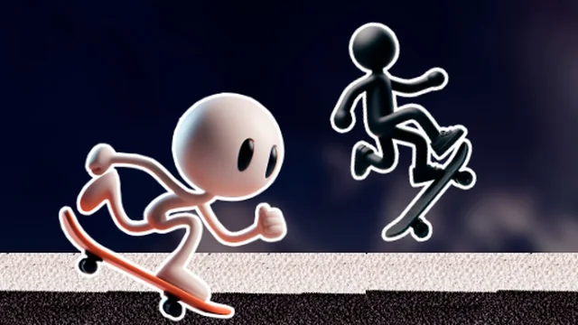Black and White Stickman game thumbnail