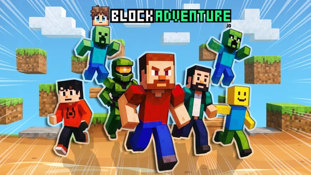 Blockadventure io game thumbnail