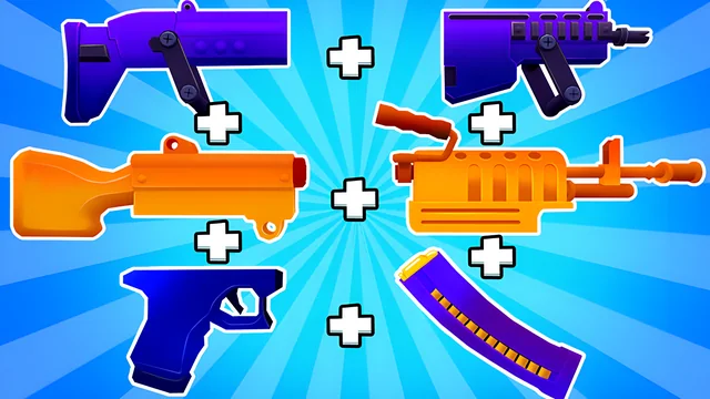 Blocks Shooter 3D! Run, Shoot, Merge Weapons! game thumbnail