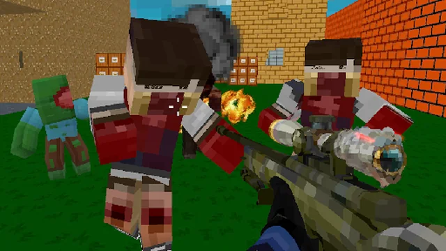 Blocky Combat Swat Zombie Survival 2022 game thumbnail