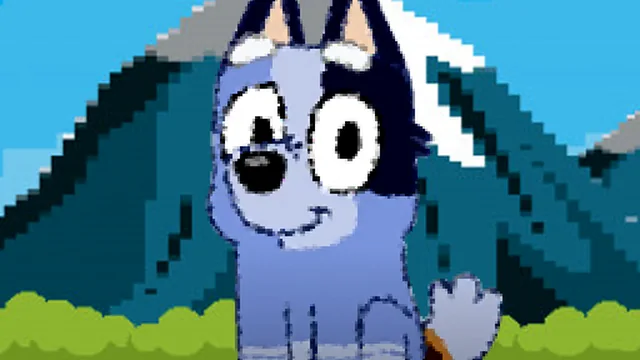 bluey dog pixal game thumbnail