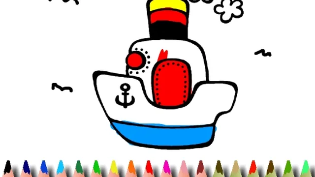 BTS Boat Coloring game thumbnail