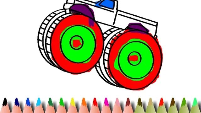 BTS Monster Truck Coloring game thumbnail