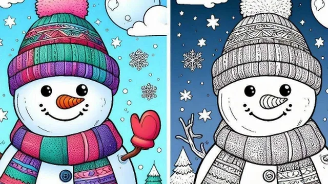 BTS Winter Coloring
