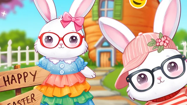 Bunnies Get Ready for Easter