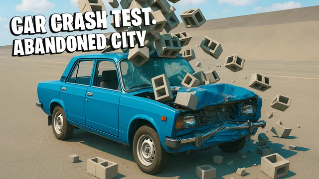 Car Crash Test: Abandoned City
