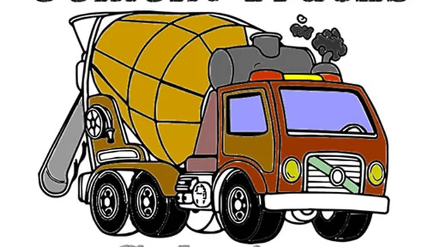 Cement Trucks Coloring