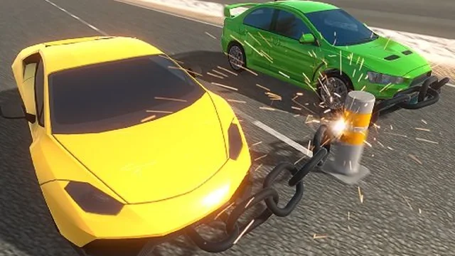 Chain Cars Impossible Stunts game thumbnail