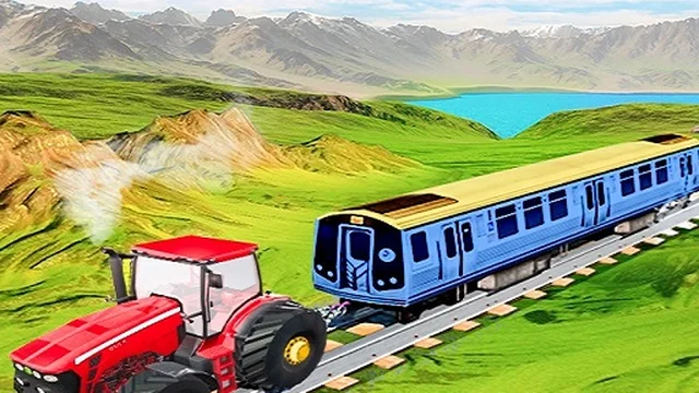 Chain tractor train towing game game thumbnail