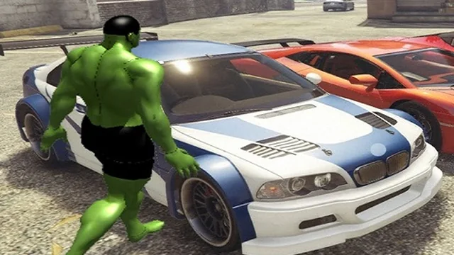 Chained Car vs Hulk Game