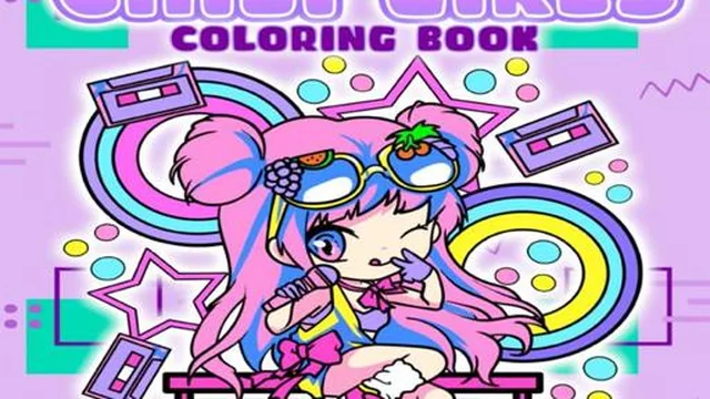 Chibi Girls Coloring Book: Japanese Anime Coloring