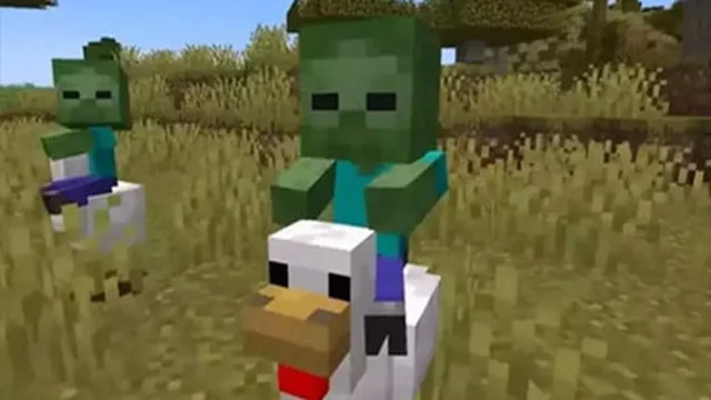 Chicken Jockey hidden lava chicken 2