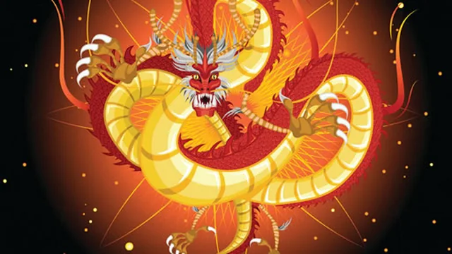 Chinese Dragons Coloring