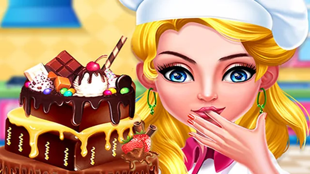 Chocolate cake cooking party