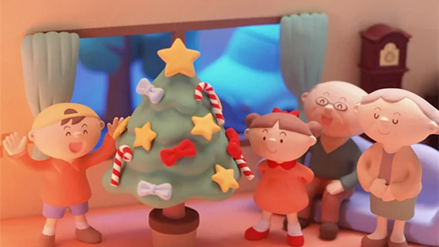 Christmas Clay Doll Slide