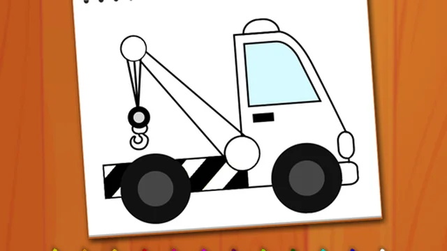 Coloring Book: Excavator Trucks