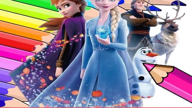 Coloring Book for Frozen Elsa